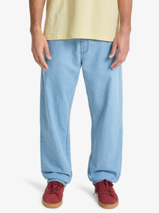 Quiksilver Men's Taxer Regular Denim Jeans 2001 Stone Wash EQYDP03494_BSP0