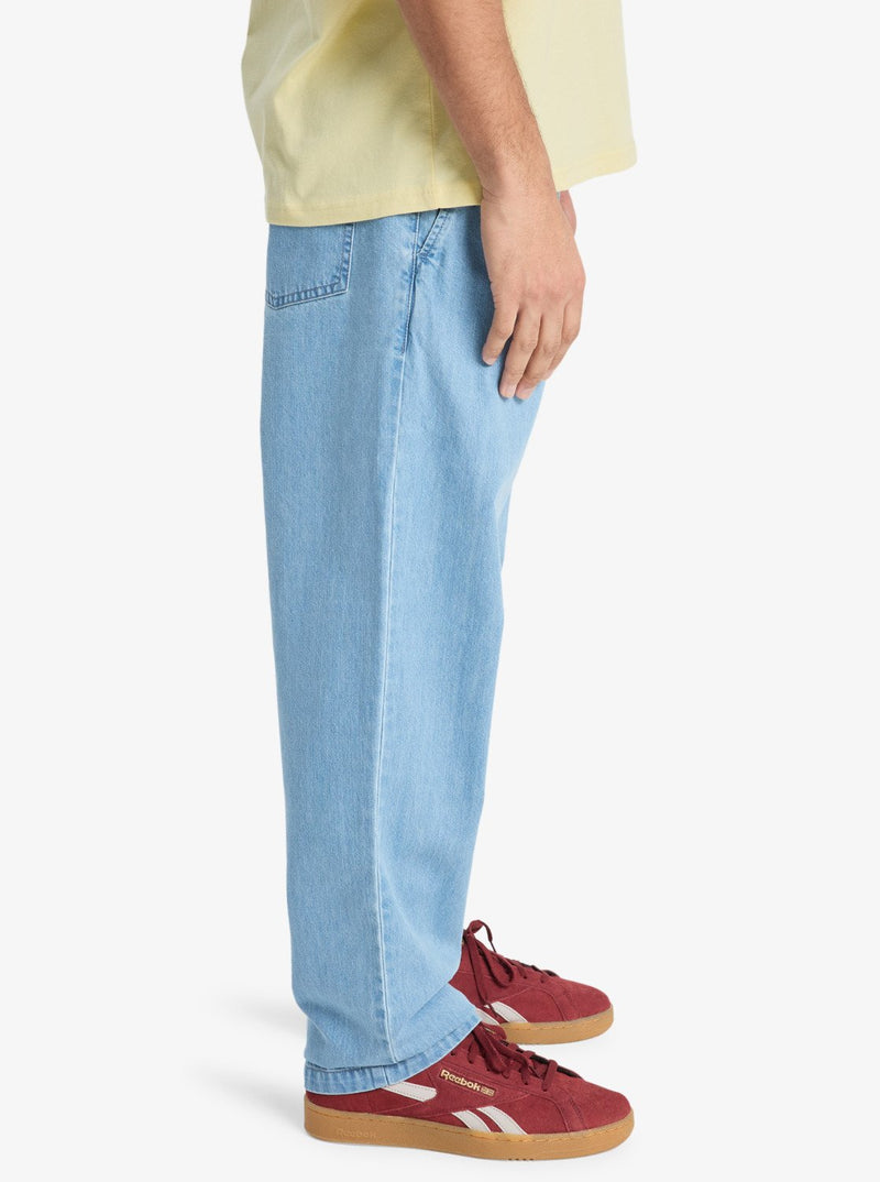 Load image into Gallery viewer, Quiksilver Men&#39;s Taxer Regular Denim Jeans 2001 Stone Wash EQYDP03494_BSP0
