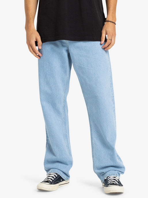 Quiksilver Men's Baggy Denim Jeans Indigo Light EQYDP03498_BFBW
