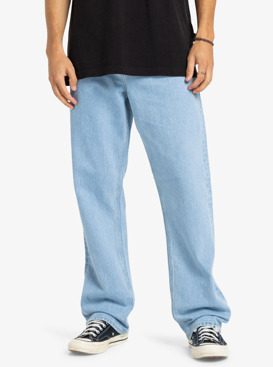 Quiksilver Men's Baggy Denim Jeans Indigo Light EQYDP03498_BFBW