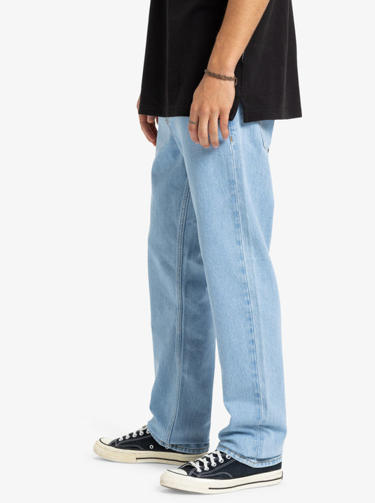 Quiksilver Men's Baggy Denim Jeans Indigo Light EQYDP03498_BFBW