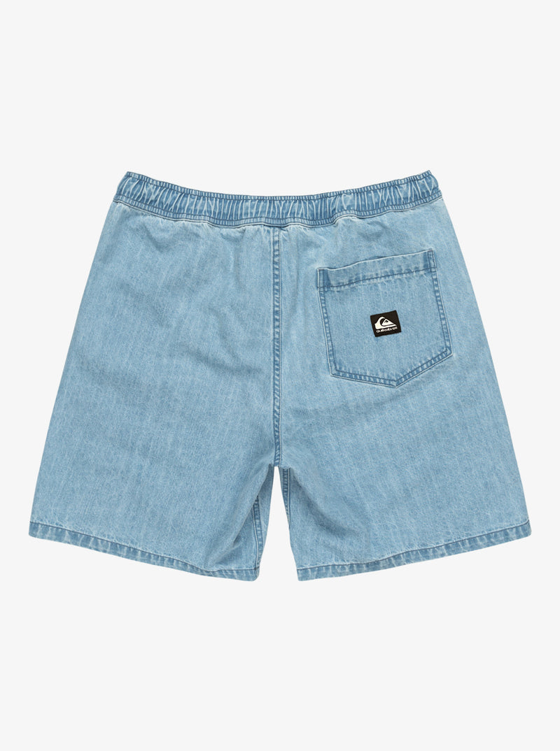 Load image into Gallery viewer, Quiksilver Men&#39;s Taxer Denim Shorts 2001 Stone Wash EQYDS03113-BSP0

