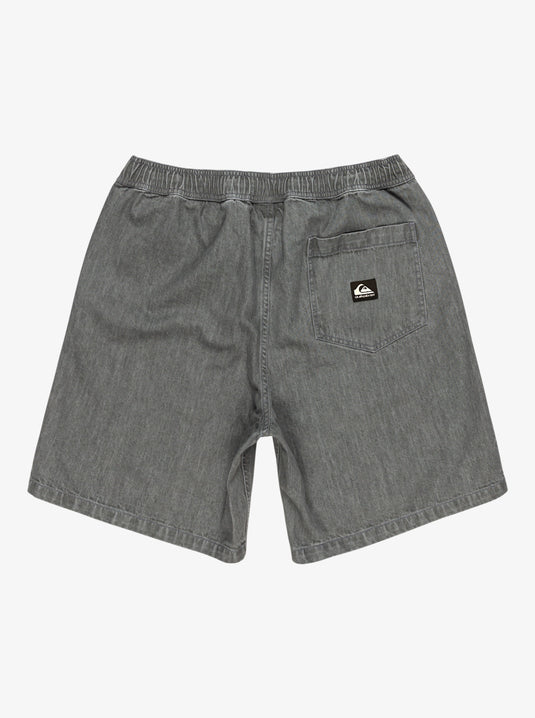 Quiksilver Men's Taxer Denim Shorts Medium Grey Wash EQYDS03113-KZMW