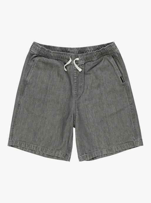 Quiksilver Men's Taxer Denim Shorts Medium Grey Wash EQYDS03113-KZMW