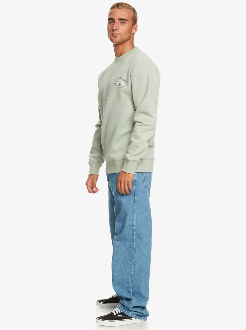 Load image into Gallery viewer, Quiksilver Surf The Earth Sweatshirt Iceberg Green EQYFT04833-GHG0
