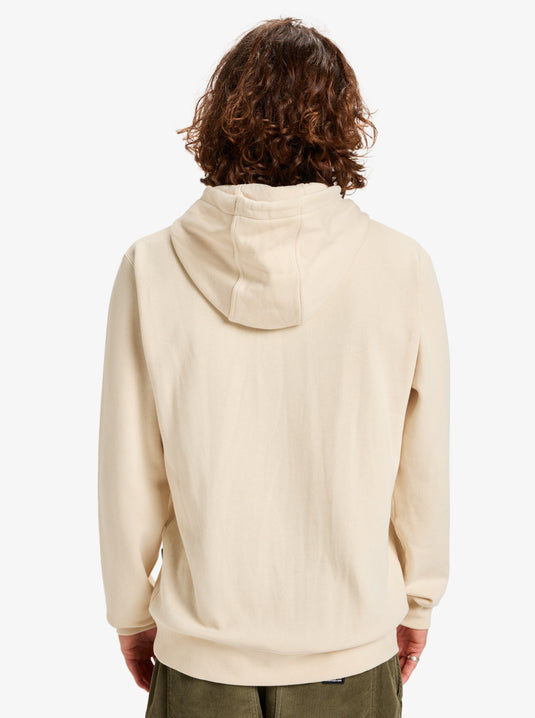 Quiksilver Men's Comp Logo Hoodie Bone White EQYFT05053_WBS0