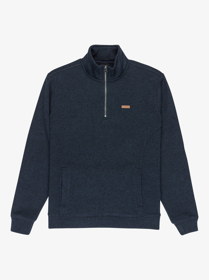 Load image into Gallery viewer, Quiksilver Men&#39;s Keller Quarter Zip Fleece Dark Navy Heather EQYFT05114-KTPH
