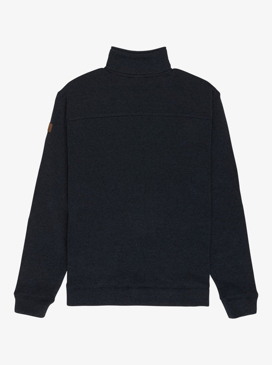 Quiksilver Men's Keller Quarter Zip Fleece Dark Navy Heather EQYFT05114-KTPH