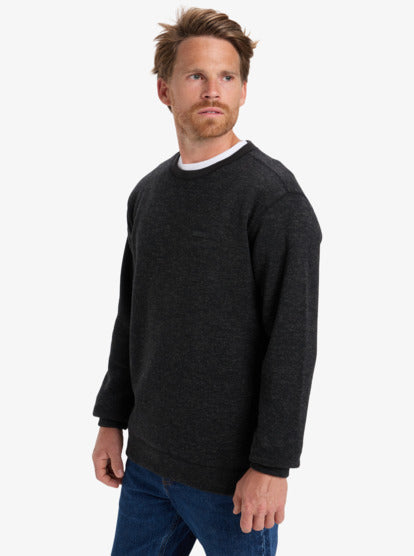 Quiksilver Men's Keller Crew Fleece Black Heather EQYFT05124-KVJH