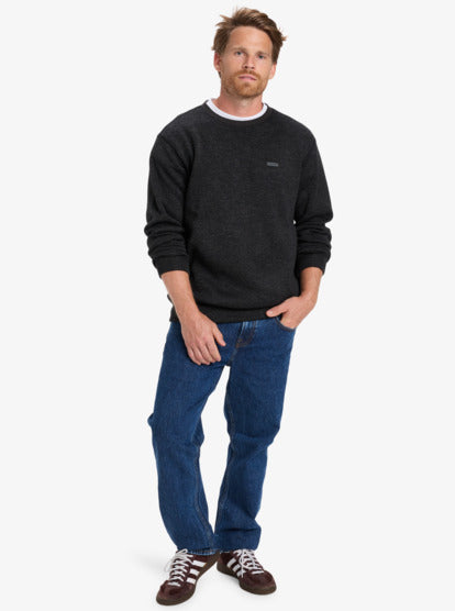 Load image into Gallery viewer, Quiksilver Men&#39;s Keller Crew Fleece Black Heather EQYFT05124-KVJH
