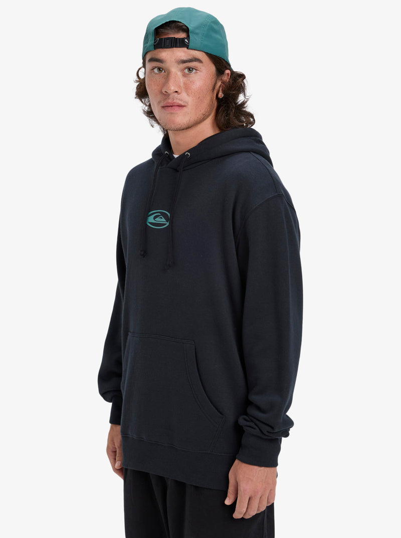 Load image into Gallery viewer, Quiksilver Men&#39;s Salt Water Graphic Hoodie Black EQYFT05126-KVJ0
