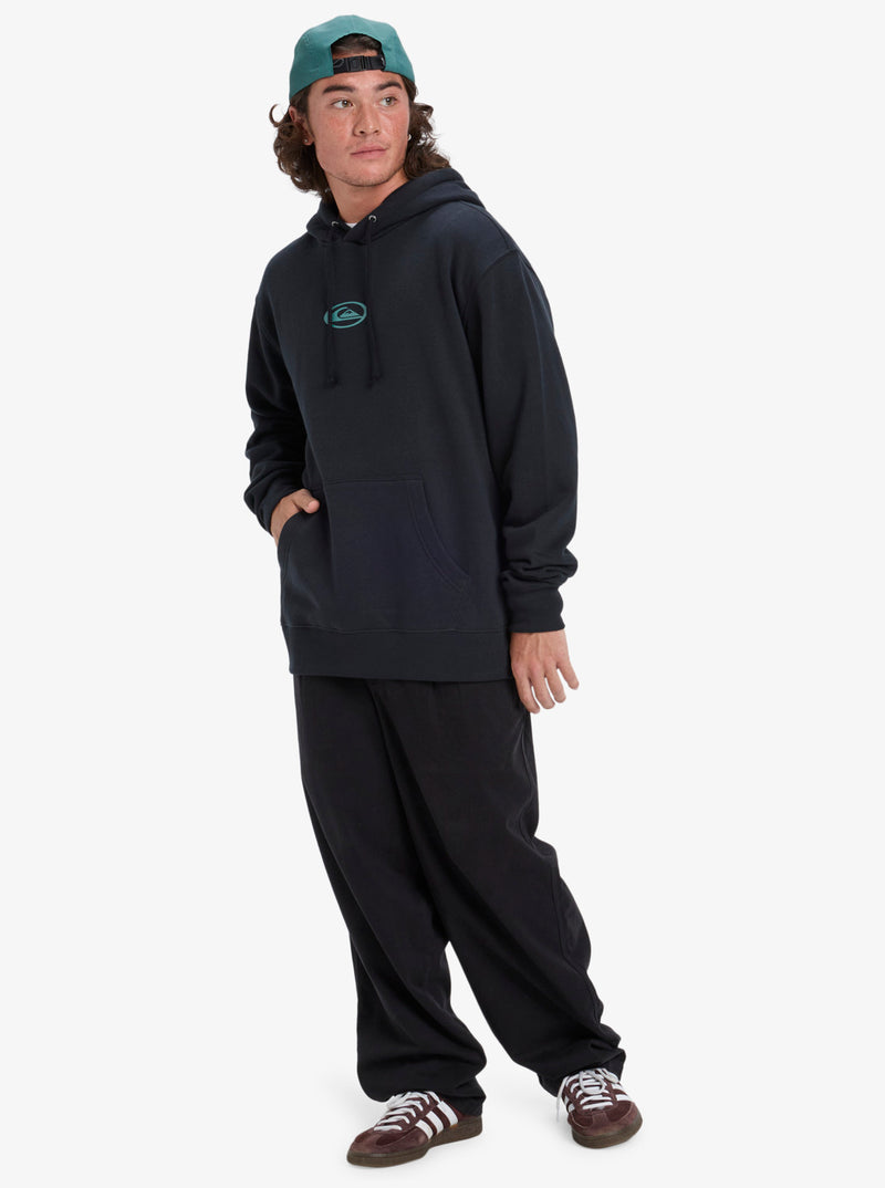 Load image into Gallery viewer, Quiksilver Men&#39;s Salt Water Graphic Hoodie Black EQYFT05126-KVJ0
