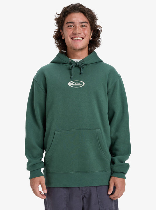 Quiksilver Men's Salt Water Graphic Hoodie Trekking Green EQYFT05126-TKR