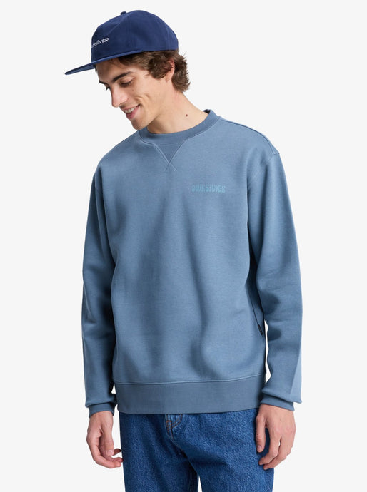 Quiksilver Men's Salt Water Graphic Sweatshirt China Blue EQYFT05127_BND0