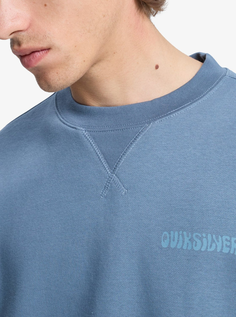 Load image into Gallery viewer, Quiksilver Men&#39;s Salt Water Graphic Sweatshirt China Blue EQYFT05127_BND0
