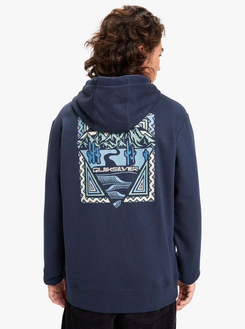 Load image into Gallery viewer, Quiksilver Men&#39;s Graphic Hoodie Dark Navy EQYFT05131-KTP0
