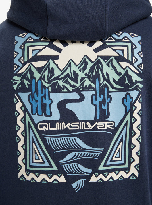 Quiksilver Men's Graphic Hoodie Dark Navy EQYFT05131-KTP0