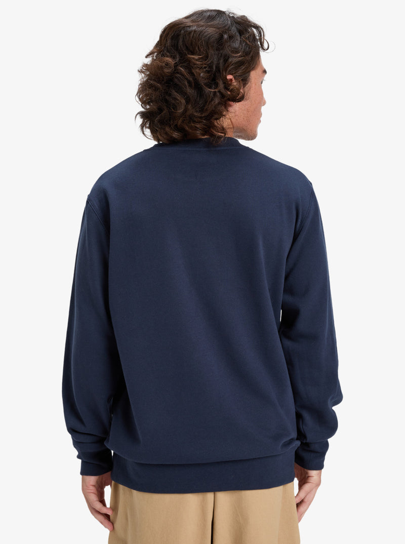 Load image into Gallery viewer, Quiksilver Men&#39;s Graphic Sweatshirt Dark Navy EQYFT05132_KTP0
