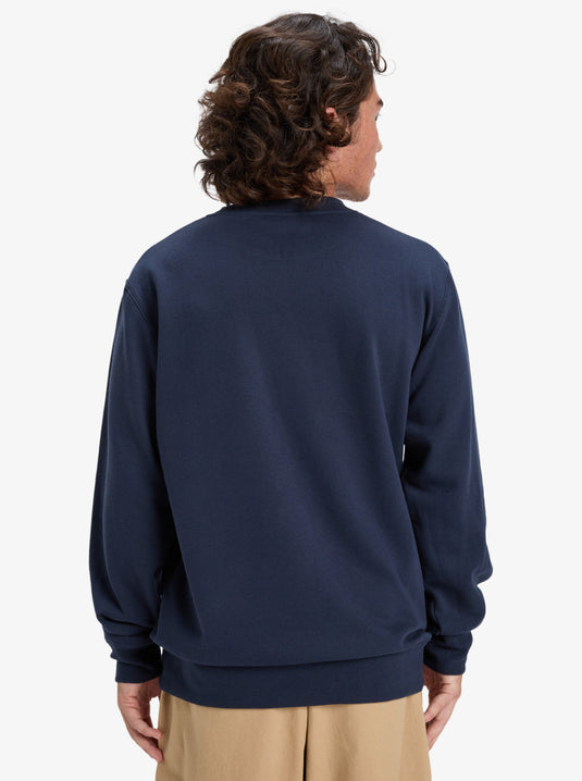 Quiksilver Men's Graphic Sweatshirt Dark Navy EQYFT05132_KTP0