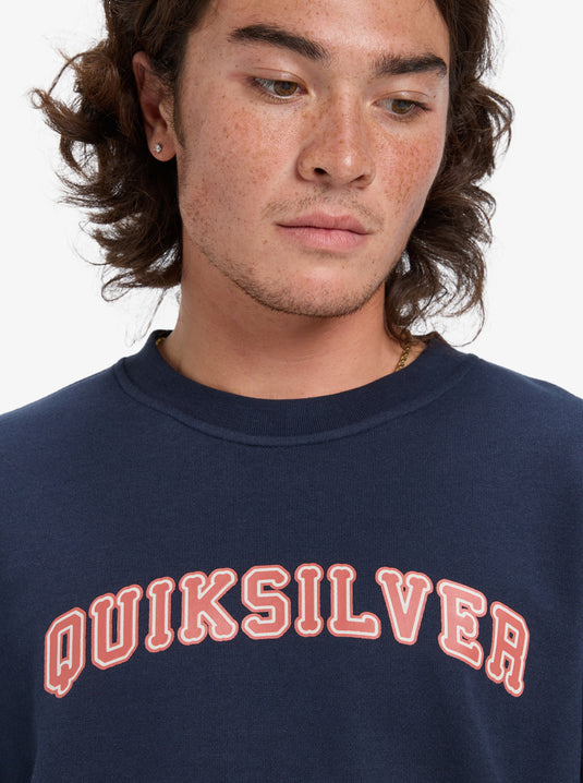 Quiksilver Men's Graphic Sweatshirt Dark Navy EQYFT05132_KTP0