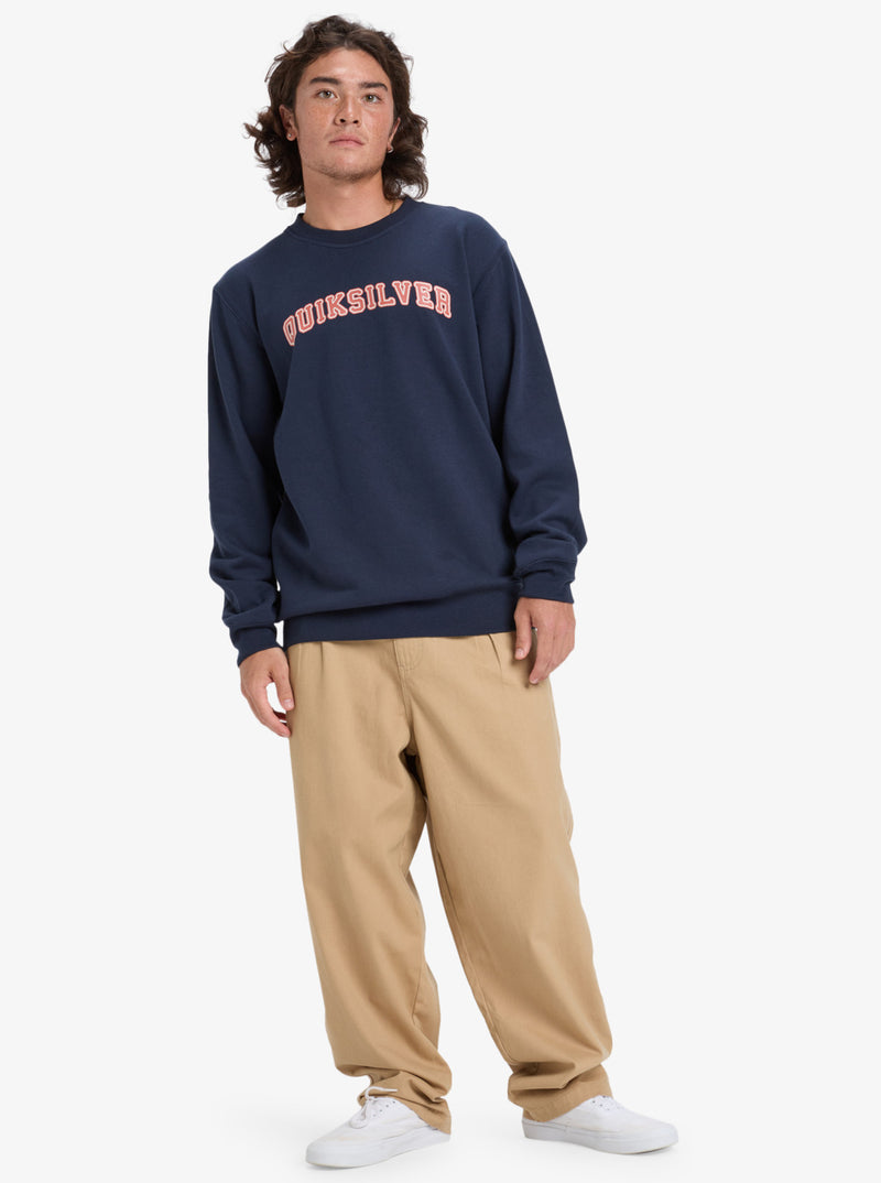 Load image into Gallery viewer, Quiksilver Men&#39;s Graphic Sweatshirt Dark Navy EQYFT05132_KTP0
