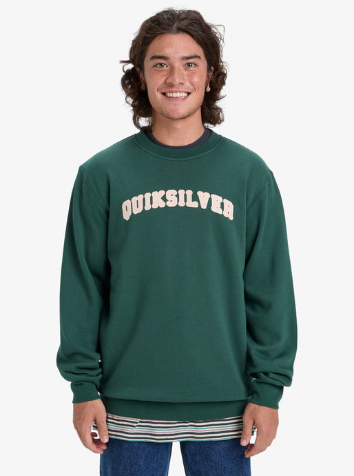 Quiksilver Men's Graphic Sweatshirt Trekking Green EQYFT05132_TKR