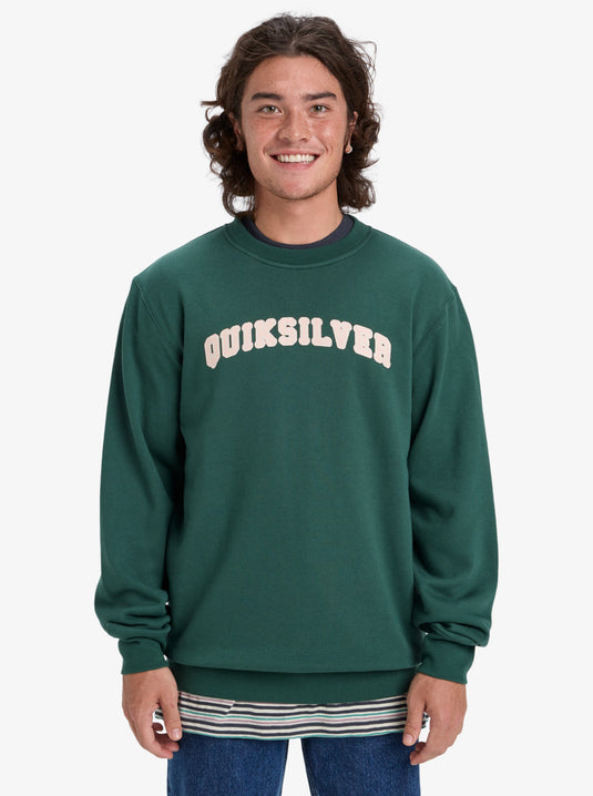 Quiksilver Men's Graphic Sweatshirt Trekking Green EQYFT05132_TKR