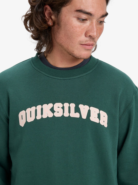 Quiksilver Men's Graphic Sweatshirt Trekking Green EQYFT05132_TKR