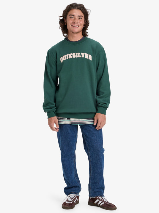 Quiksilver Men's Graphic Sweatshirt Trekking Green EQYFT05132_TKR