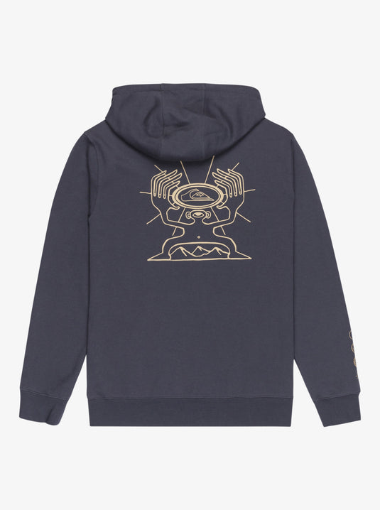 Quiksilver Men's Graphic Full Zip Hoodie India Ink EQYFT05133-KSH0