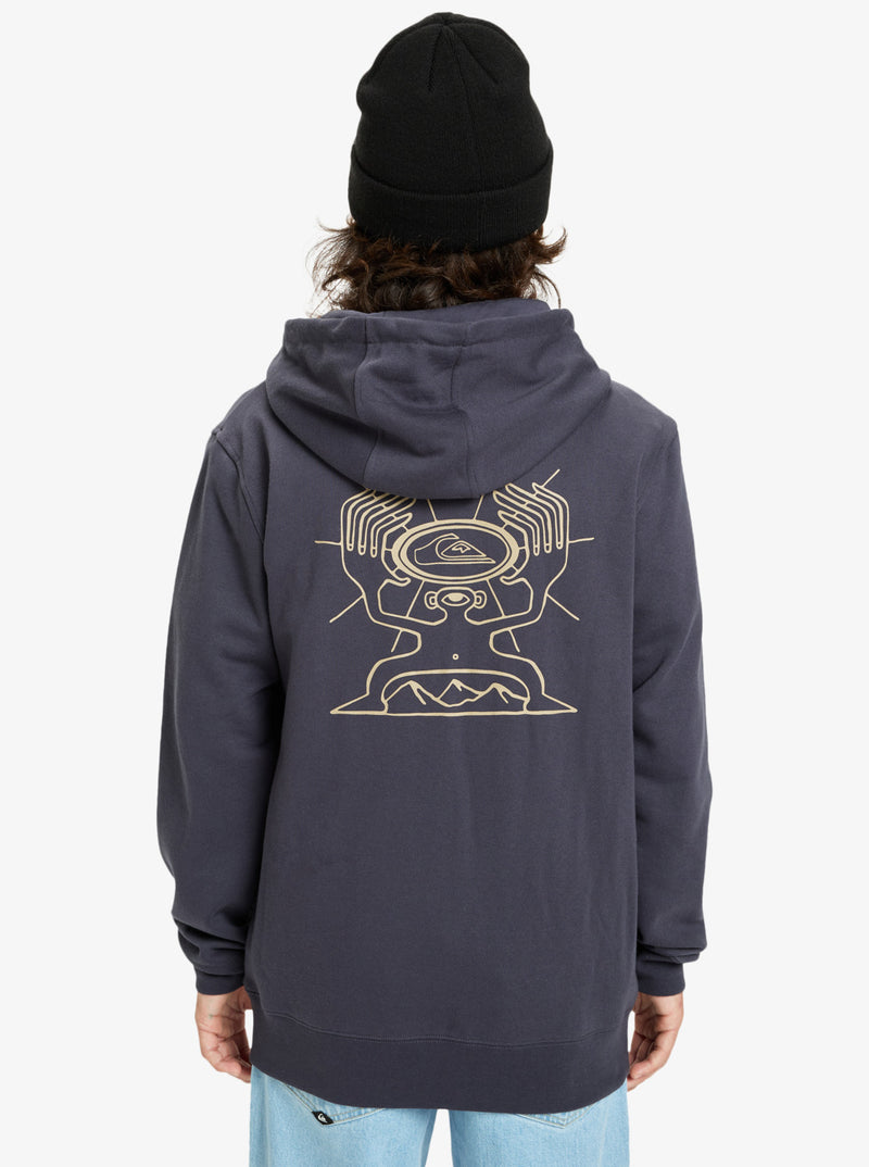 Load image into Gallery viewer, Quiksilver Men&#39;s Graphic Full Zip Hoodie India Ink EQYFT05133-KSH0
