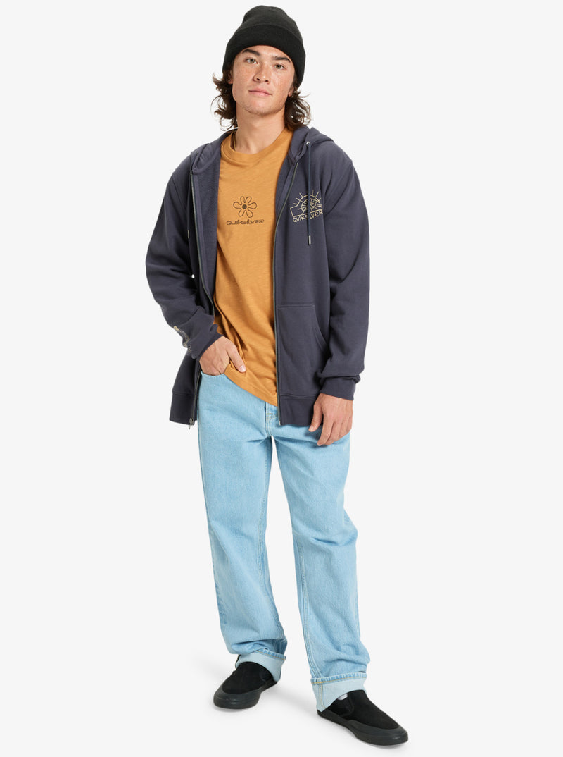 Load image into Gallery viewer, Quiksilver Men&#39;s Graphic Full Zip Hoodie India Ink EQYFT05133-KSH0

