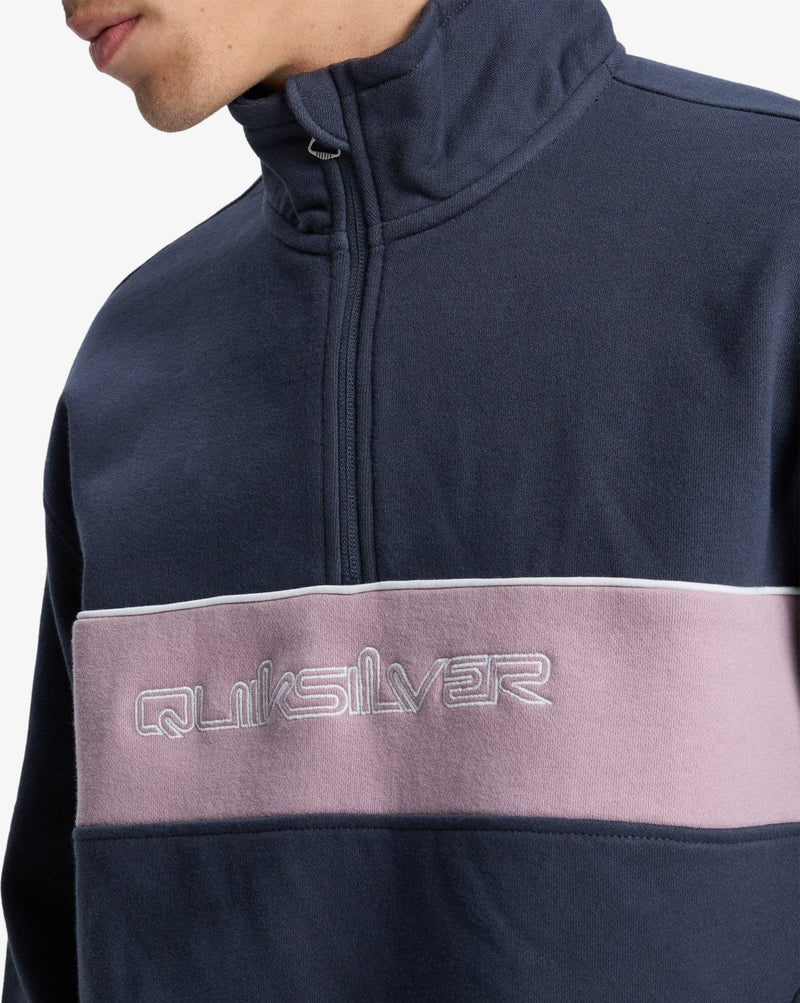 Load image into Gallery viewer, Quiksilver Men&#39;s 1/4 Quarter Zip Fleece India Ink EQYFT05153_KSH0

