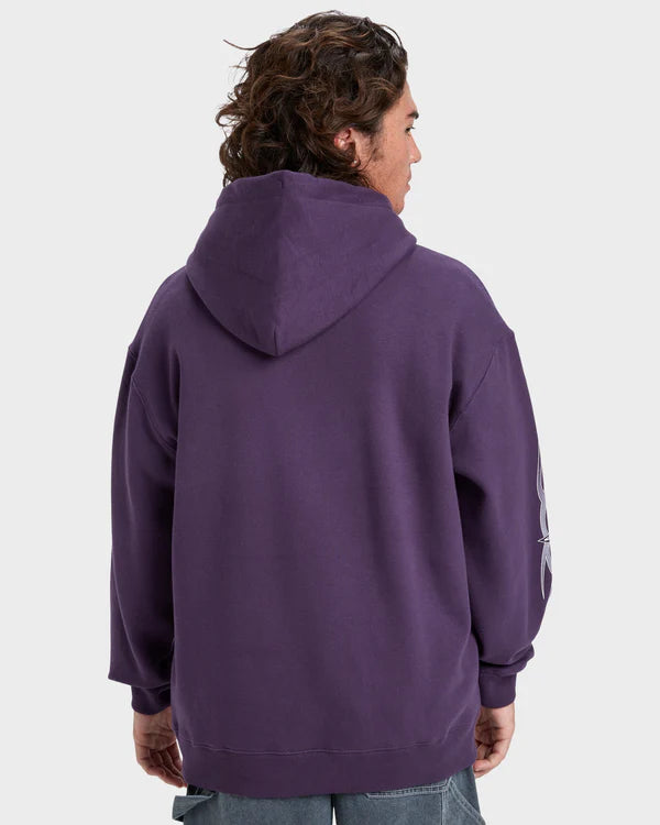Load image into Gallery viewer, Quicksilver Men's Stretch Tribal Pullover Hoodie Purple EQYFT05157-PRL
