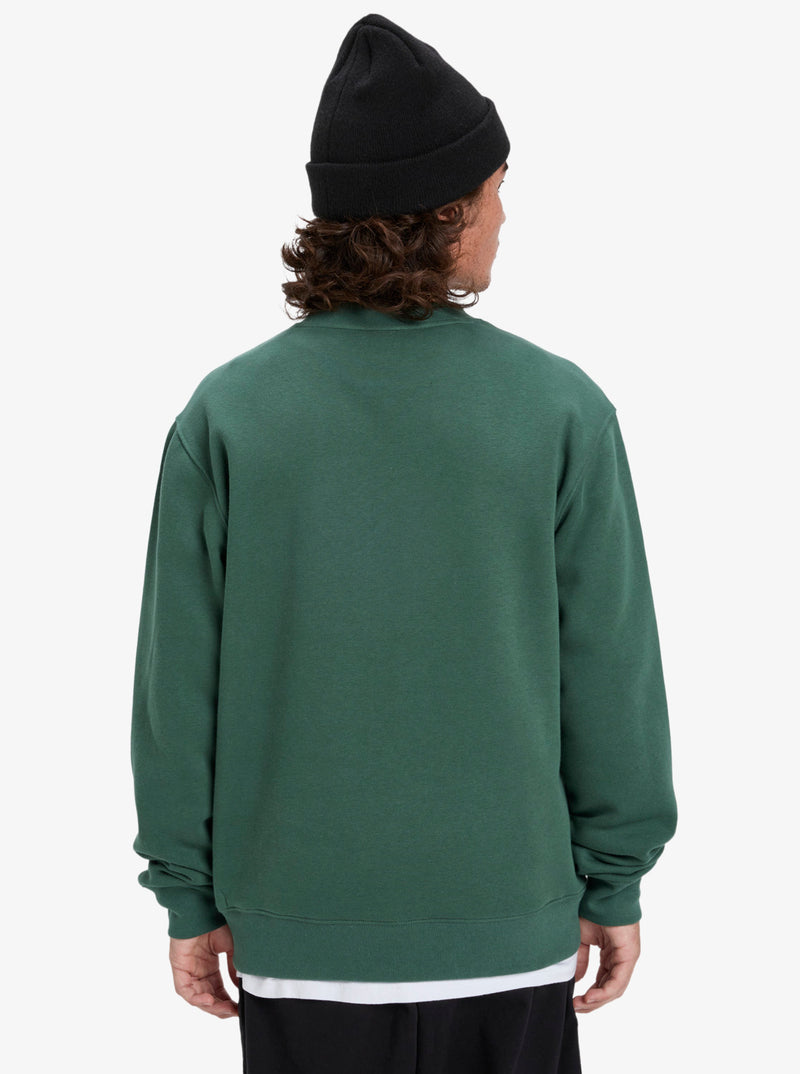 Load image into Gallery viewer, Quiksilver Men&#39;s Salt Water Sweatshirt Trekking Green EQYFT05158-TKR
