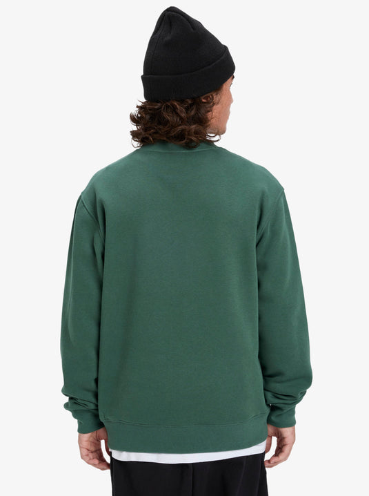 Quiksilver Men's Salt Water Sweatshirt Trekking Green EQYFT05158-TKR