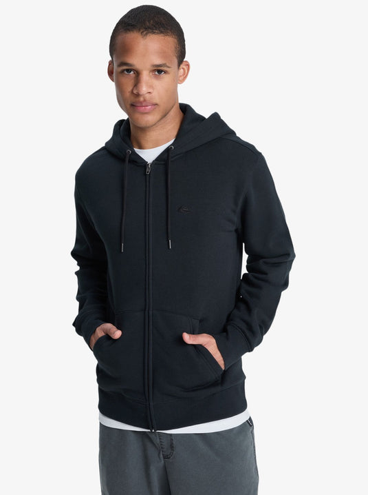 Quiksilver Men's Salt Water Full Zip Hoodie Black EQYFT05160-KVJ0