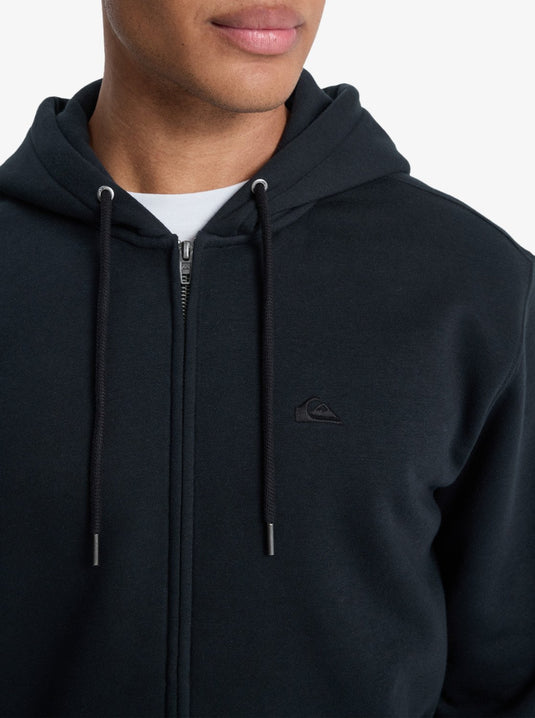 Quiksilver Men's Salt Water Full Zip Hoodie Black EQYFT05160-KVJ0