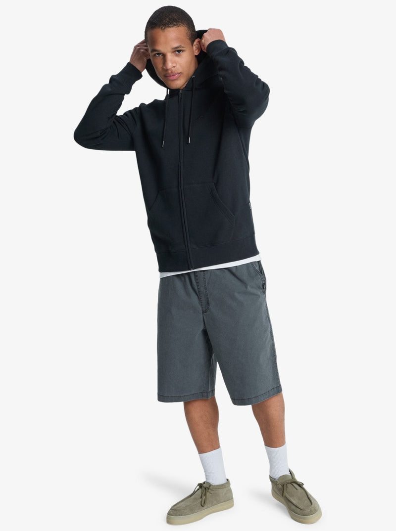 Load image into Gallery viewer, Quiksilver Men&#39;s Salt Water Full Zip Hoodie Black EQYFT05160-KVJ0
