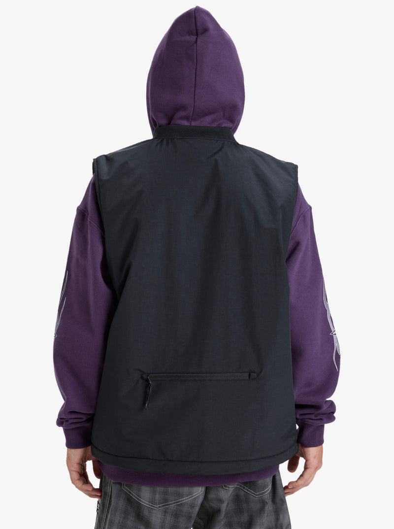 Load image into Gallery viewer, Quiksilver Men&#39;s Wasted Gillet Snow Jacket True Black EQYJK04155-KVJ0
