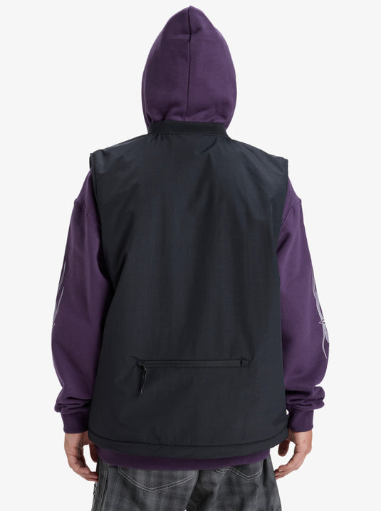 Quiksilver Men's Wasted Gillet Snow Jacket True Black EQYJK04155-KVJ0