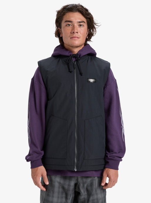 Quiksilver Men's Wasted Gillet Snow Jacket True Black EQYJK04155-KVJ0