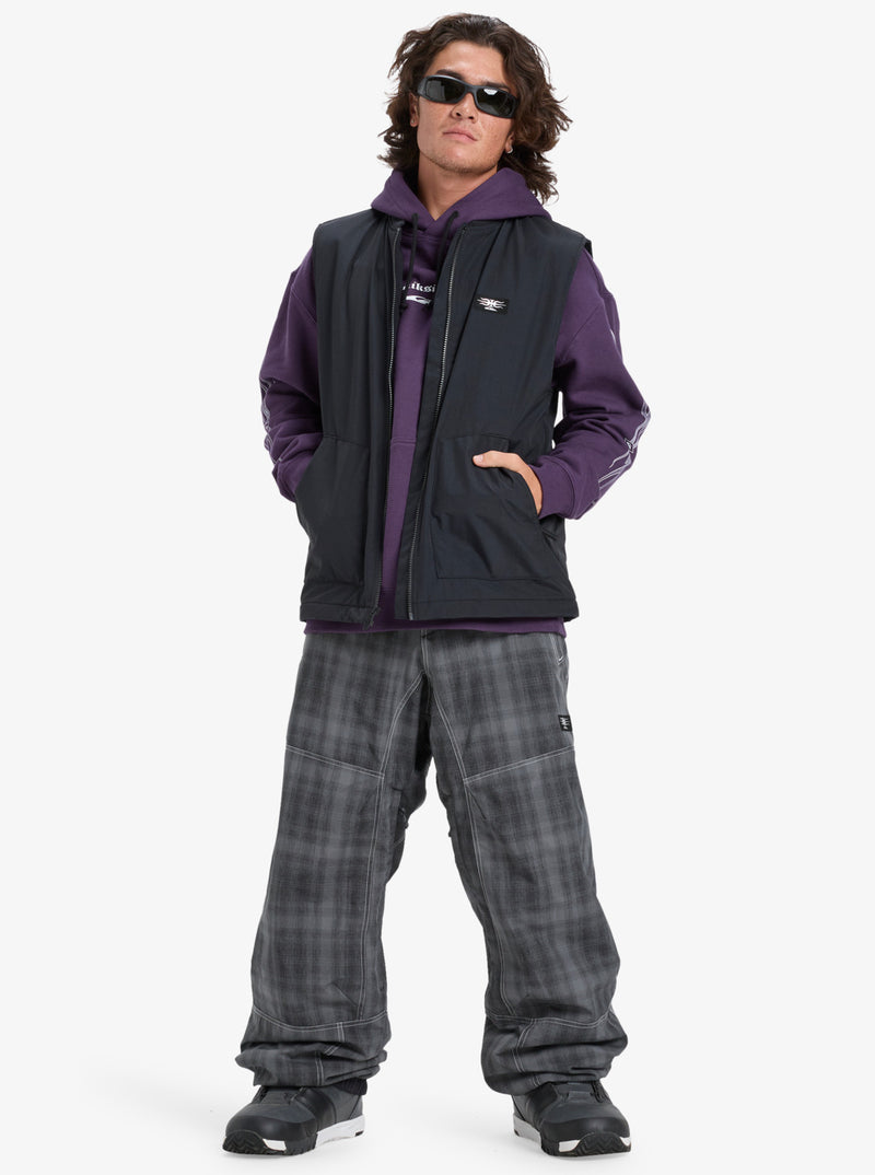 Load image into Gallery viewer, Quiksilver Men&#39;s Wasted Gillet Snow Jacket True Black EQYJK04155-KVJ0
