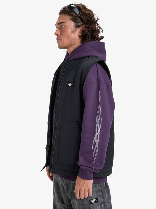 Quiksilver Men's Wasted Gillet Snow Jacket True Black EQYJK04155-KVJ0