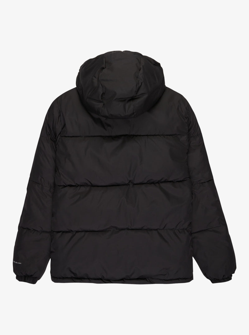 Load image into Gallery viewer, Quiksilver Men&#39;s Cold Days Puffer Hooded Jacket Black EQYJK04173-KVJ0
