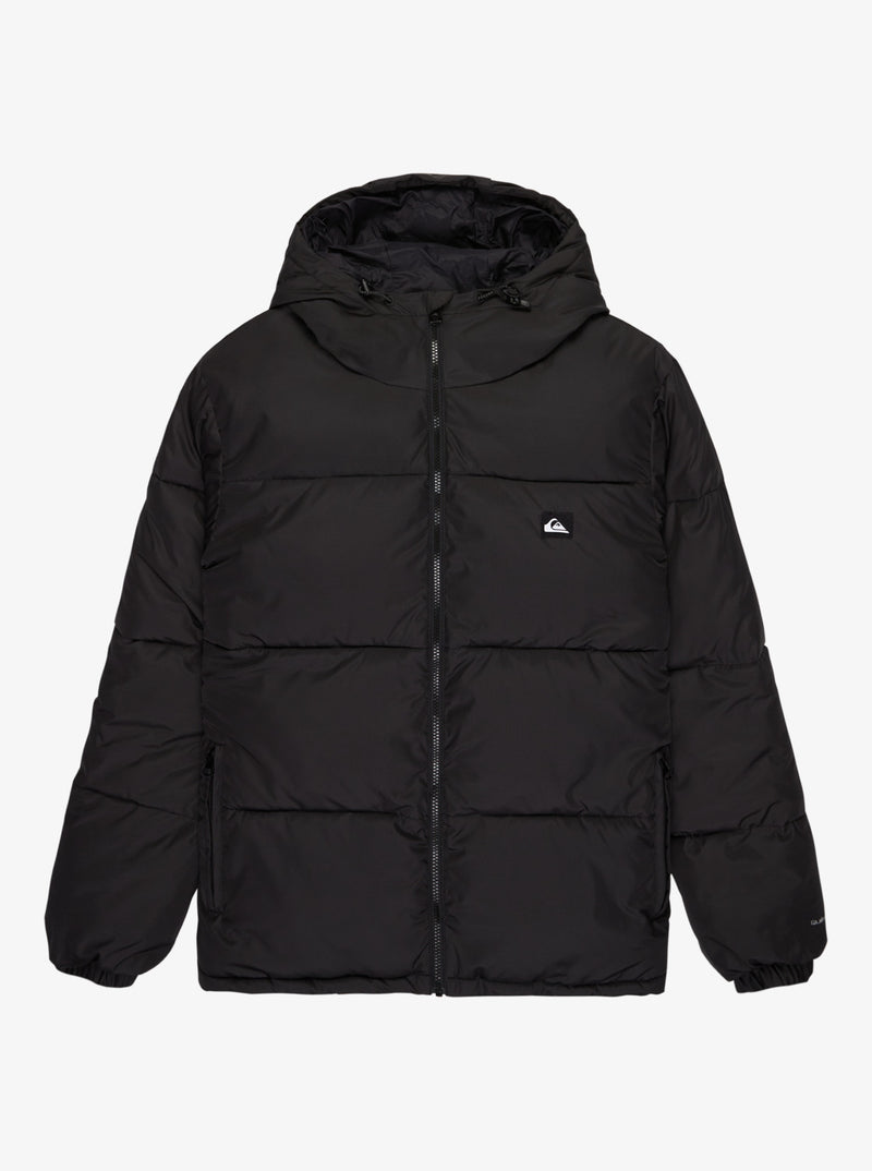 Load image into Gallery viewer, Quiksilver Men&#39;s Cold Days Puffer Hooded Jacket Black EQYJK04173-KVJ0
