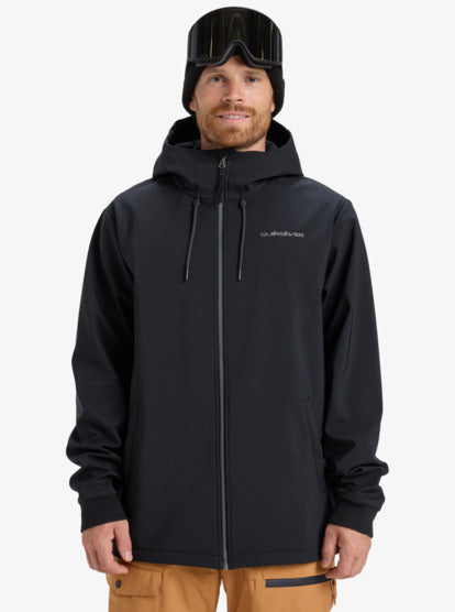 Load image into Gallery viewer, Quiksilver Men's Live For The Dream Hooded Snow Jacket True Black EQYJK04185-KVJ0

