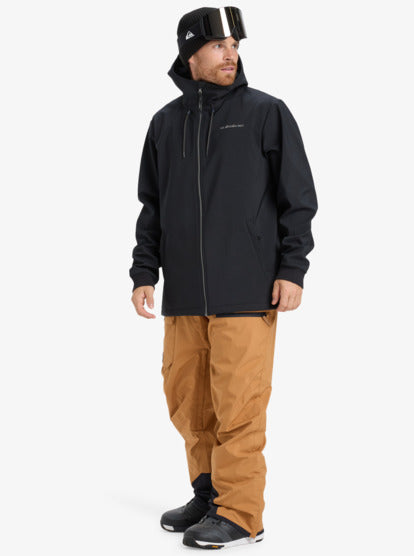 Quiksilver Men's Live For The Dream Hooded Snow Jacket True Black EQYJK04185-KVJ0