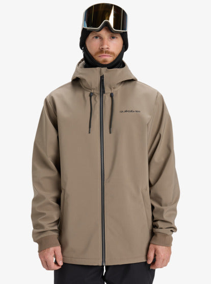 Quiksilver Men's Live For The Dream Hooded Snow Jacket Fallen Rock EQYJK04185-TZC0
