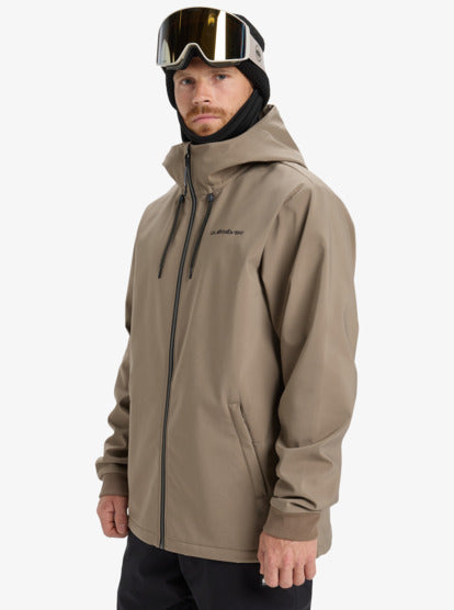 Load image into Gallery viewer, Quiksilver Men's Live For The Dream Hooded Snow Jacket Fallen Rock EQYJK04185-TZC0
